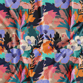 Big Floral Printed Fabric Material Online Market